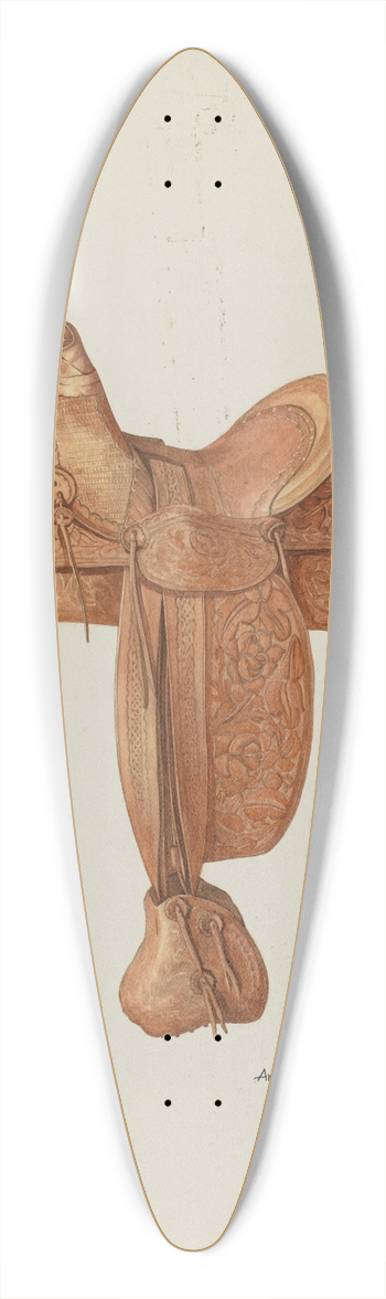 Arthur P. Reynolds - Saddle 39.3 inch art pintail longboard deck