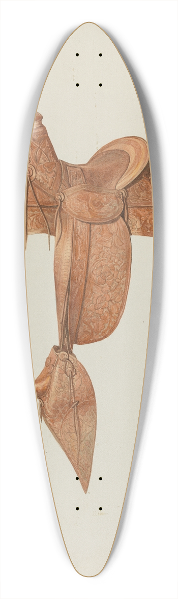 Arthur P. Reynolds - Saddle 39.3 inch art pintail longboard deck