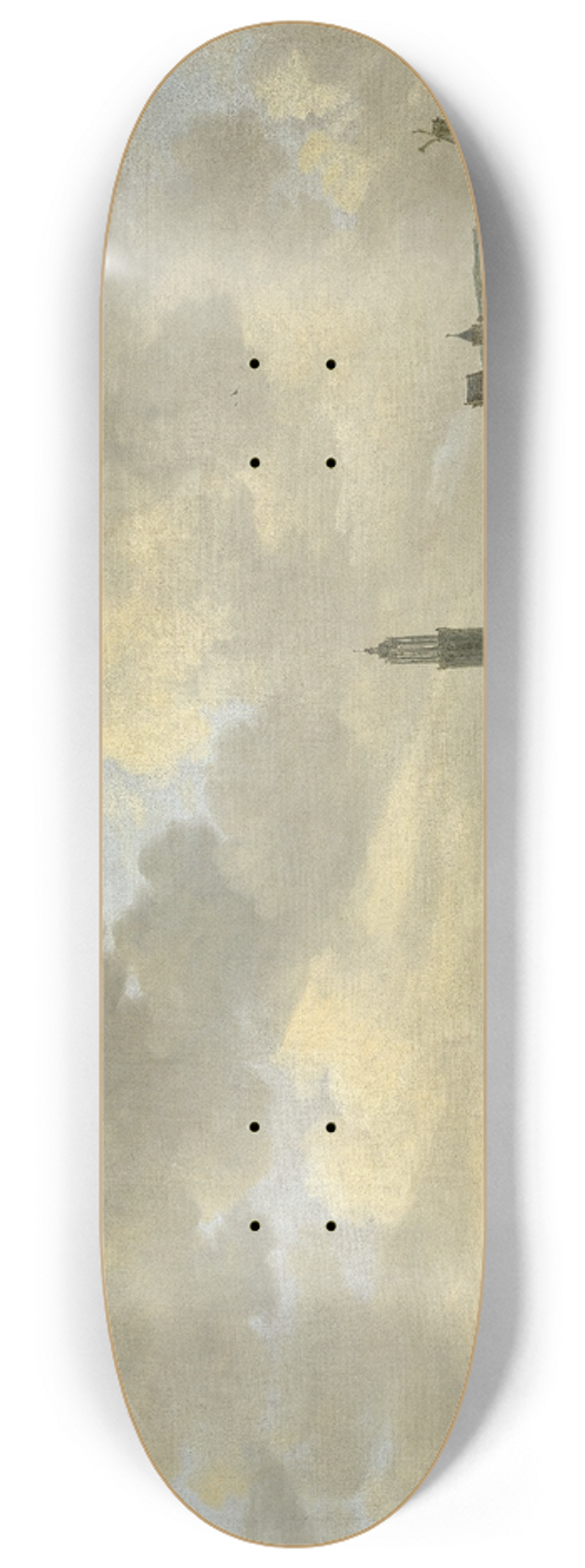 Jan van Goyen - View of Rhenen 8.25 inch art skate deck