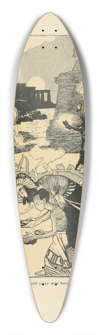 Arthur Rackham - All through egypt every man burns a lamp 39.3 inch art pintail longboard deck