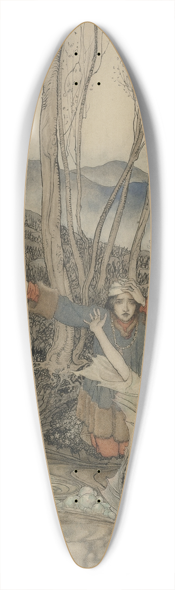 Arthur Rackham - Clerk Coville 39.3 inch art pintail longboard deck