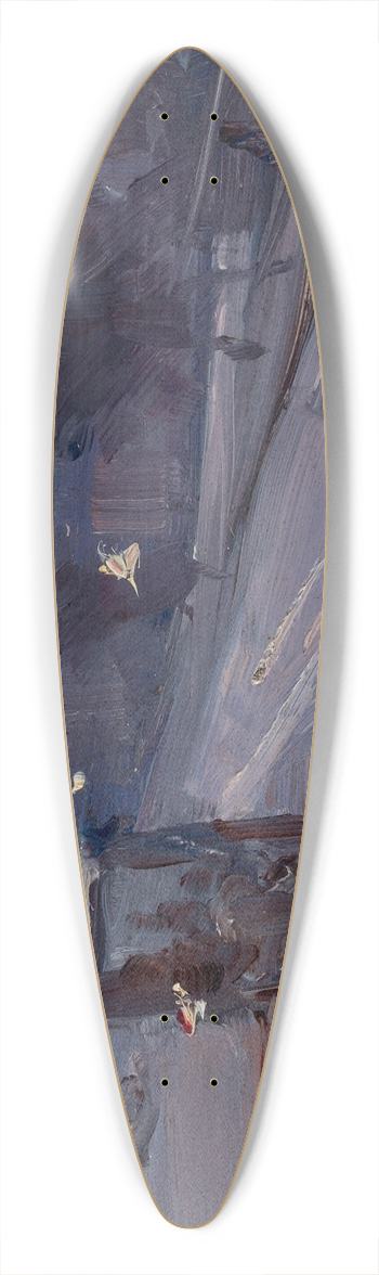 Arthur Streeton - Hoddle St., 10 p.m. 39.3 inch art pintail longboard deck