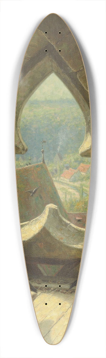 Arthur Wasse - Through the window 39.3 inch art pintail longboard deck