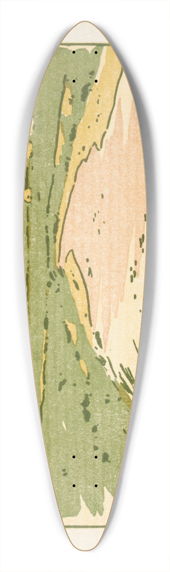 Arthur Wesley Dow - Ipswich Prints; Oldtown Hill 39.3 inch art pintail longboard deck