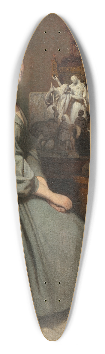 Ary Scheffer - Princess Marie dOrlans in Her Studio 39.3 inch art pintail longboard deck