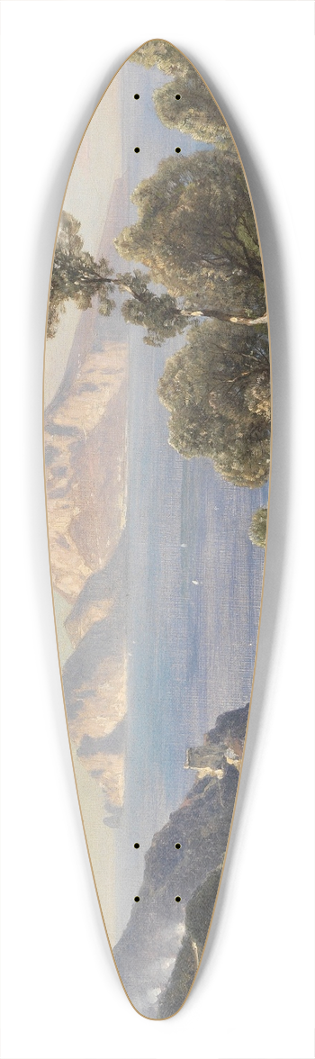 Ascan Lutteroth - Italienische Kstenlandschaft mit Blick auf Capri 39.3 inch art pintail longboard deck