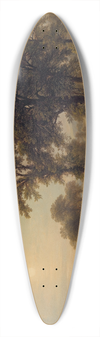 Asher Brown Durand - Summer Afternoon 39.3 inch art pintail longboard deck