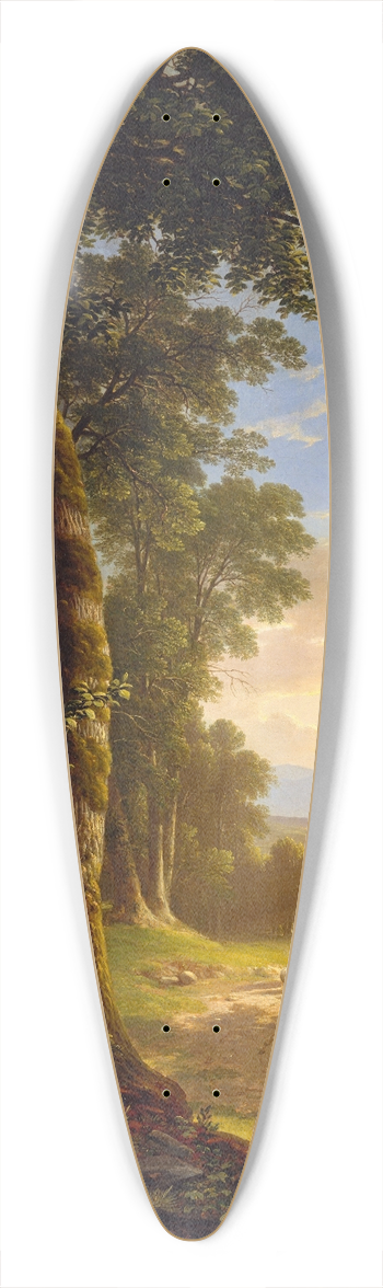 Asher Brown Durand - The Beeches 39.3 inch art pintail longboard deck