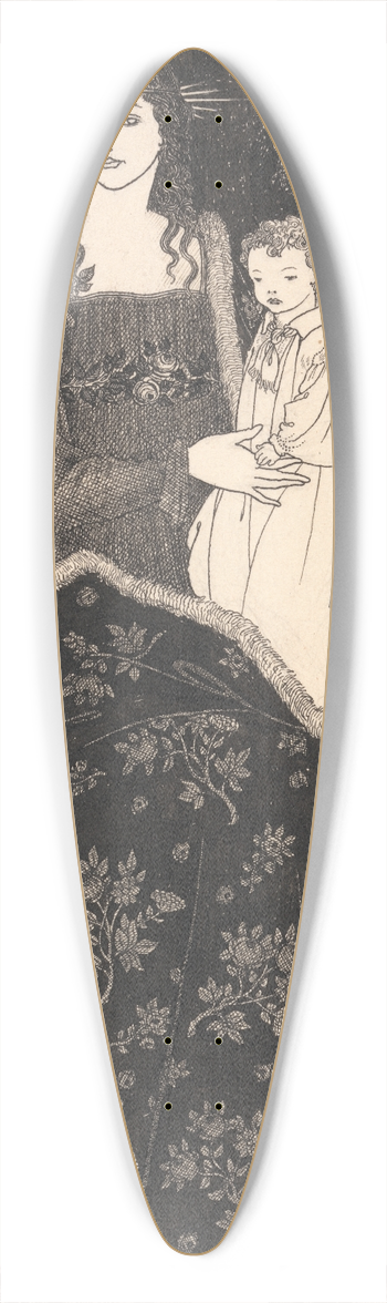 Aubrey Vincent Beardsley - A Large Christmas Card 39.3 inch art pintail longboard deck