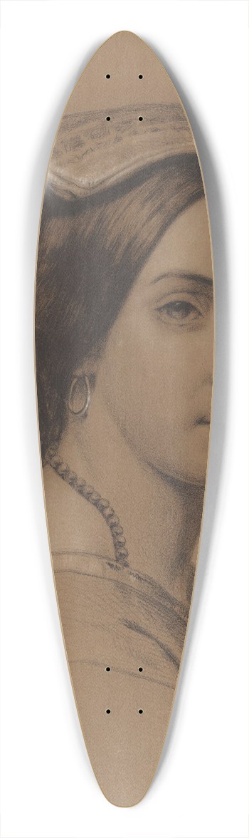 August Alleb - Italiaanse vrouw 39.3 inch art pintail longboard deck