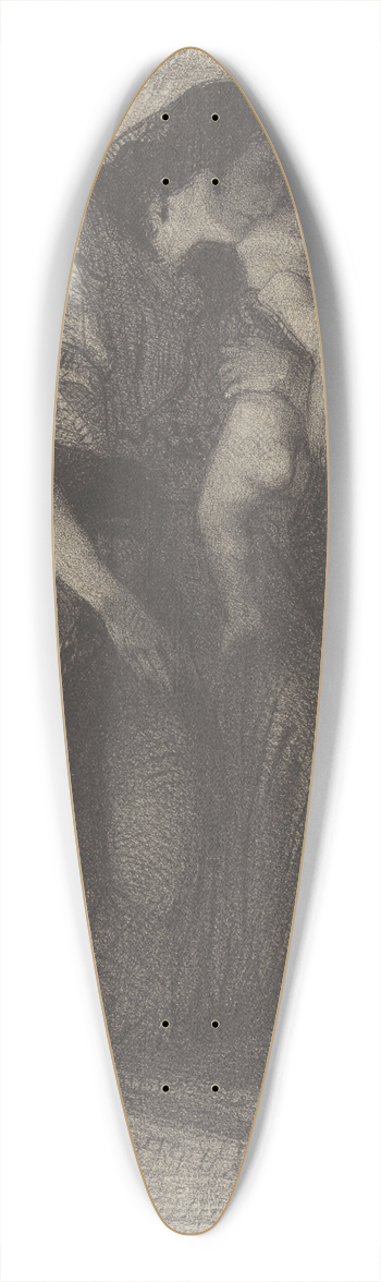 August Alleb - Medea 39.3 inch art pintail longboard deck