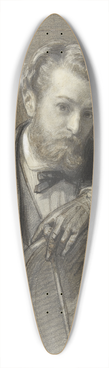 August Alleb - Portret van Gerardus Alleb 39.3 inch art pintail longboard deck