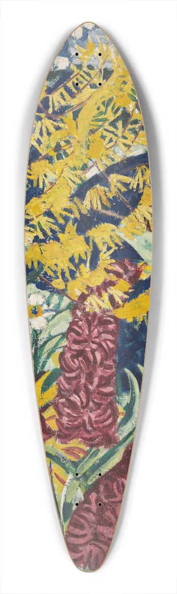 August Babberger - Gartenblumen I 39.3 inch art pintail longboard deck