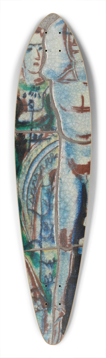 August Babberger - Paar 39.3 inch art pintail longboard deck