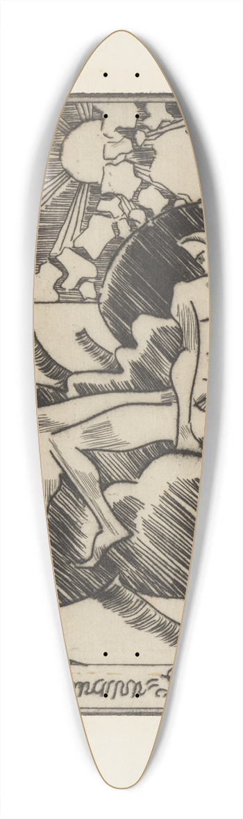August Babberger - Robert Schumann Lieder-Buch 39.3 inch art pintail longboard deck