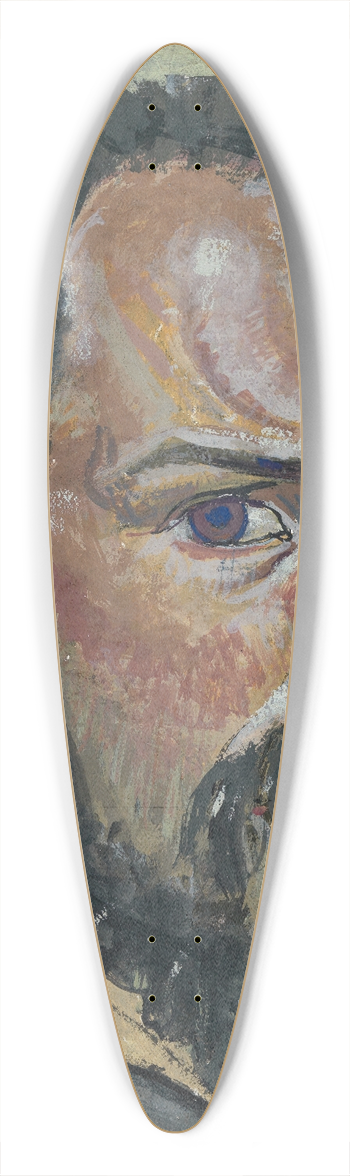 August Babberger - Selbstbildnis 39.3 inch art pintail longboard deck