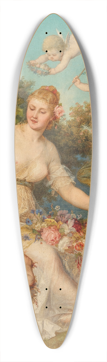 August Eisenmenger - Flora umringt von Putten 39.3 inch art pintail longboard deck