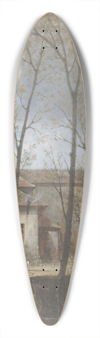 Auguste Jacques Rgnier - Le Cimetire Sainte-Marguerite ; emplacement prsum de la tombe de Louis XVII. 39.3 inch art pintail longboard deck