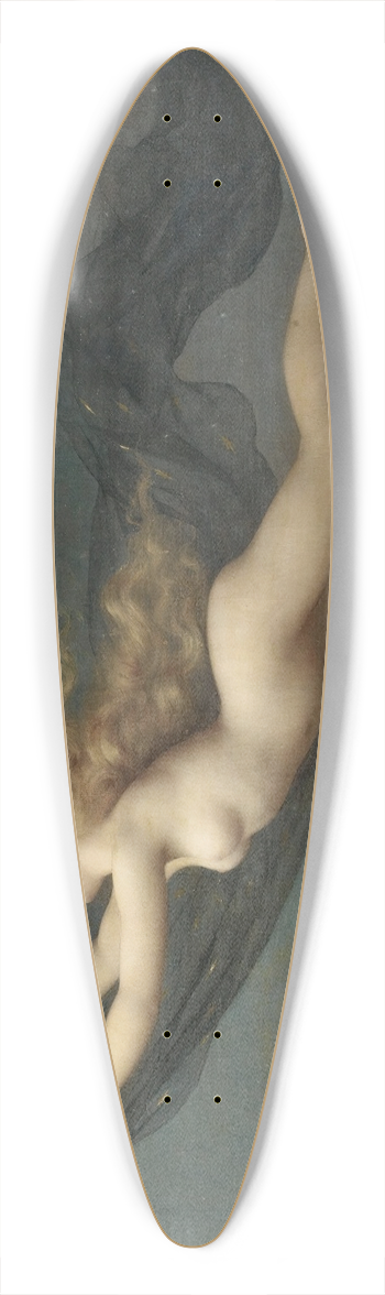Auguste Raynaud - La Nuit 39.3 inch art pintail longboard deck