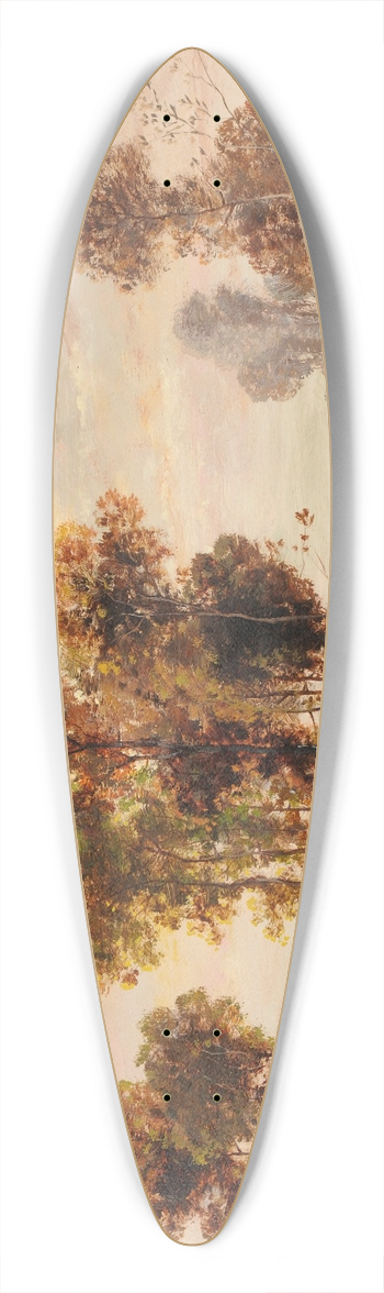 Auguste Rigon - Paysage 39.3 inch art pintail longboard deck