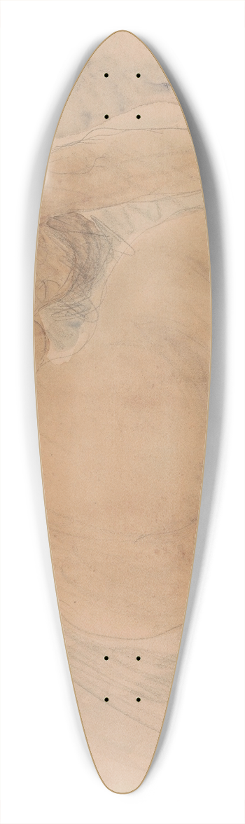 Auguste Rodin - Nude 39.3 inch art pintail longboard deck