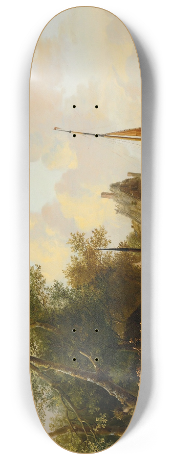Jan Van Os - Mother And Child By A River 8.25 inch art skate deck