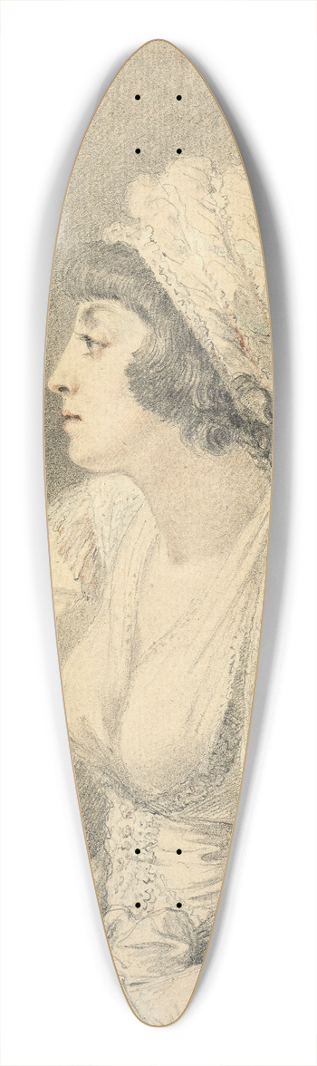 Augustin de Saint-Aubin - La Sultane Valid 39.3 inch art pintail longboard deck