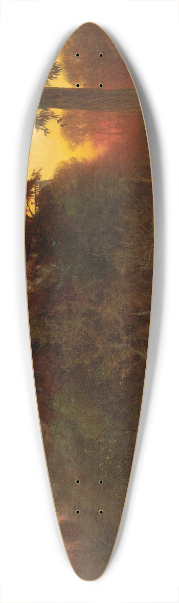 August Lhr - Castillo de Chapultepec 39.3 inch art pintail longboard deck