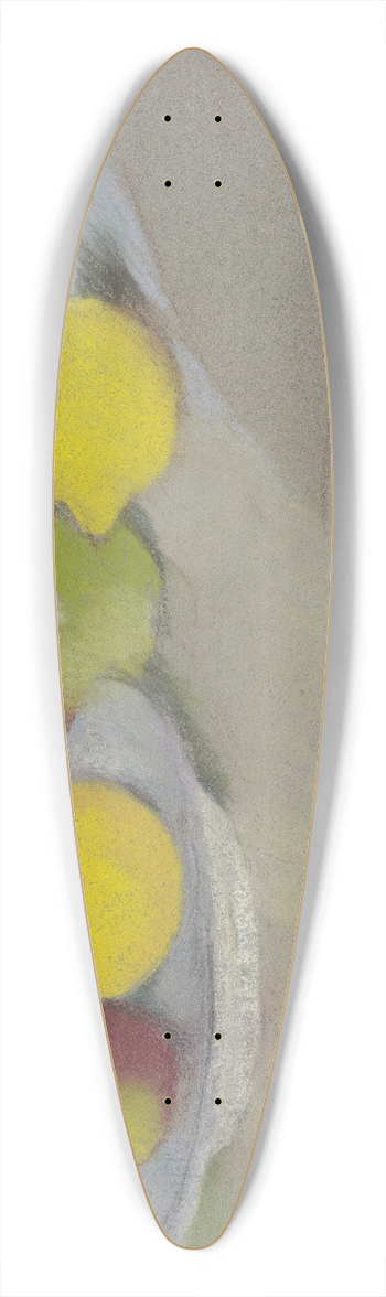 August Macke - Apples and lemons 39.3 inch art pintail longboard deck