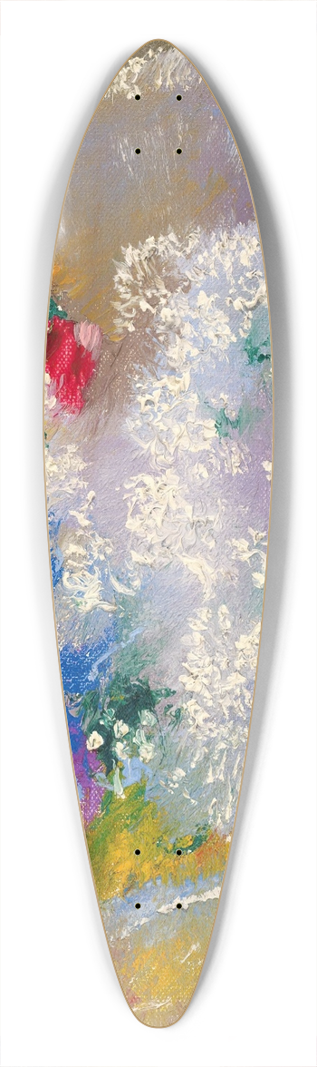 Augusto Giacometti - Lilac 39.3 inch art pintail longboard deck