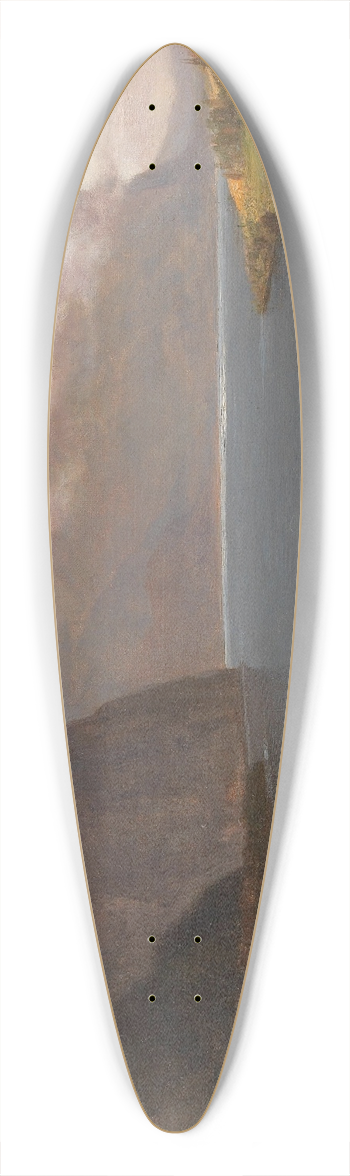 August Schaeffer von Wienwald - Partie am Mondsee 39.3 inch art pintail longboard deck