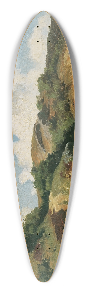 August Schaeffer von Wienwald - Ungarische Landschaft 39.3 inch art pintail longboard deck