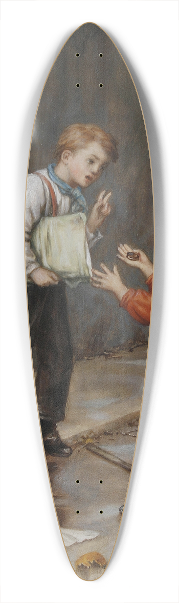Augustus Edwin Mulready - Luck In A Moment 39.3 inch art pintail longboard deck