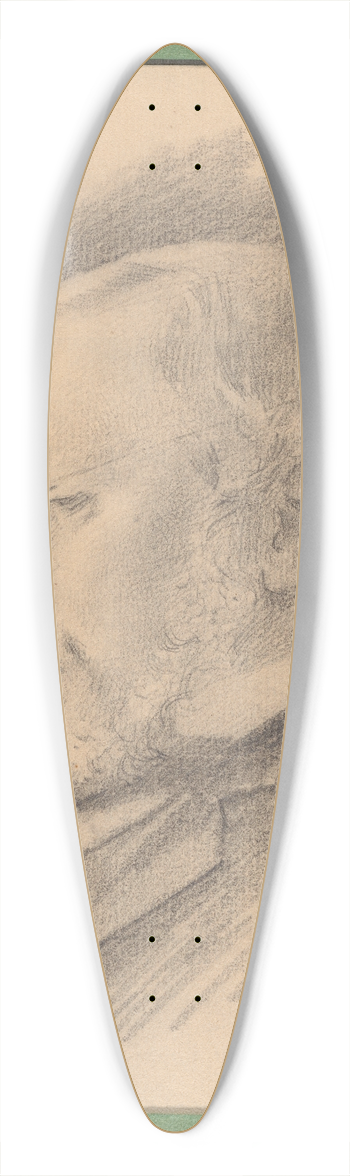 Augustus Goodyear Heaton - Self-Portrait 39.3 inch art pintail longboard deck