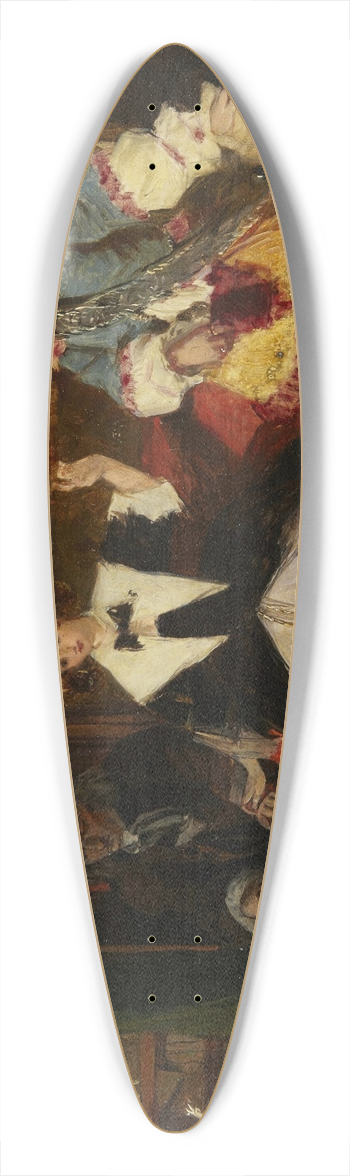 Augustus Leopold Egg - Madame de Maintenon and Scarron 39.3 inch art pintail longboard deck