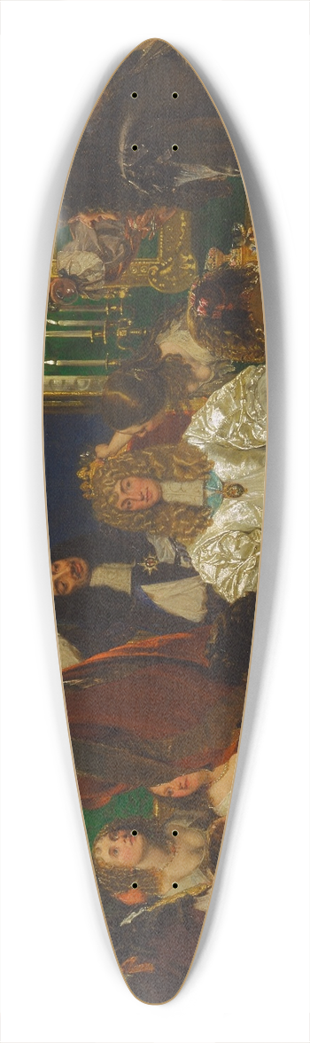 Augustus Leopold Egg - The Life of Buckingham 39.3 inch art pintail longboard deck