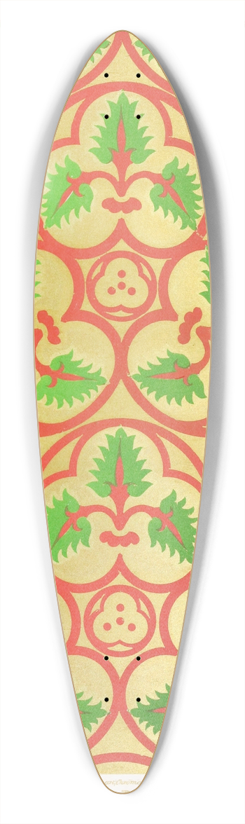 Augustus Pugin - Patterns for Diapering 6 39.3 inch art pintail longboard deck