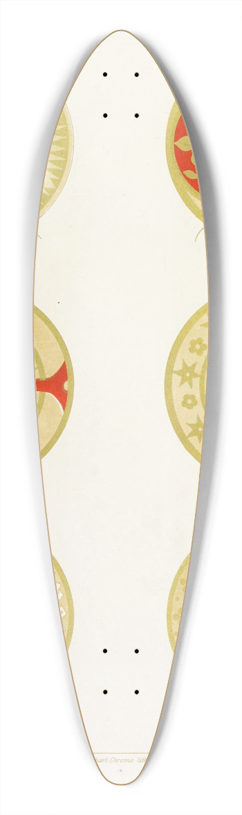 Augustus Pugin - Various Forms of the Nimbus 39.3 inch art pintail longboard deck