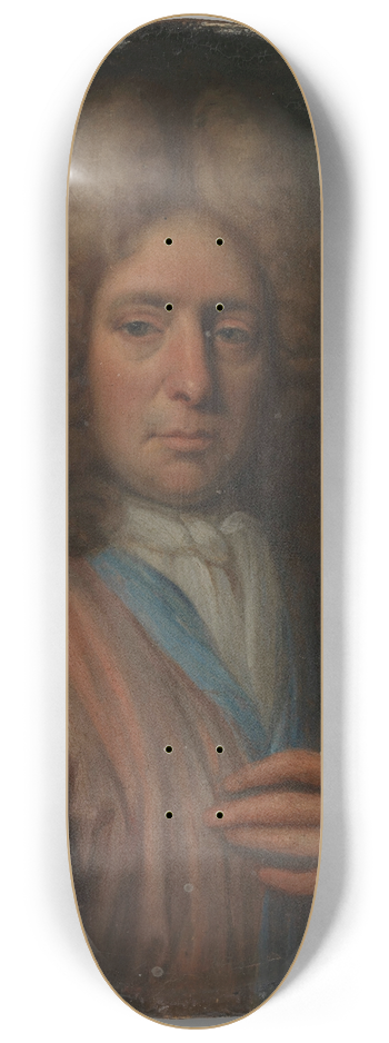 Jan Verkolje - Portrait of a Man, perhaps a Self Portrait 8.25 inch art skate deck