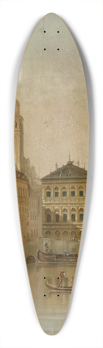 August Von Siegen - Venedig 39.3 inch art pintail longboard deck