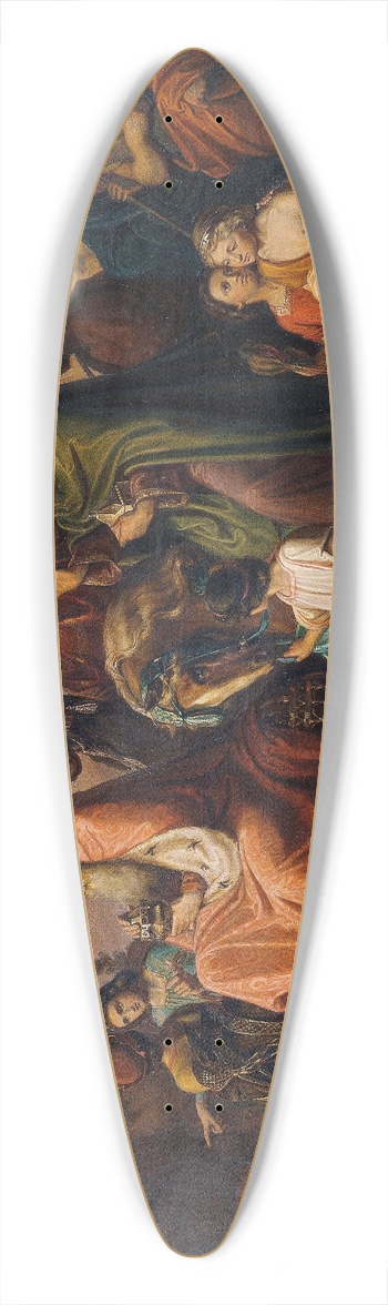 August Wrndle - Procession of the three kings 39.3 inch art pintail longboard deck