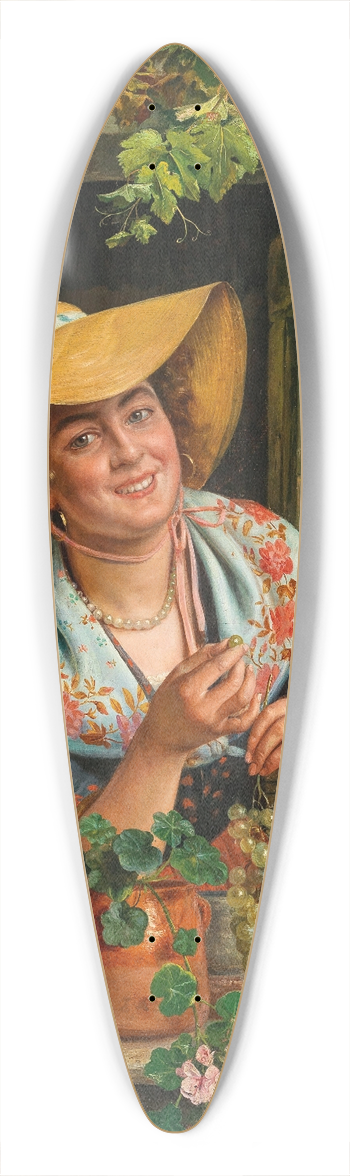 Aurelio Zingoni - The Sweet Grapes 39.3 inch art pintail longboard deck