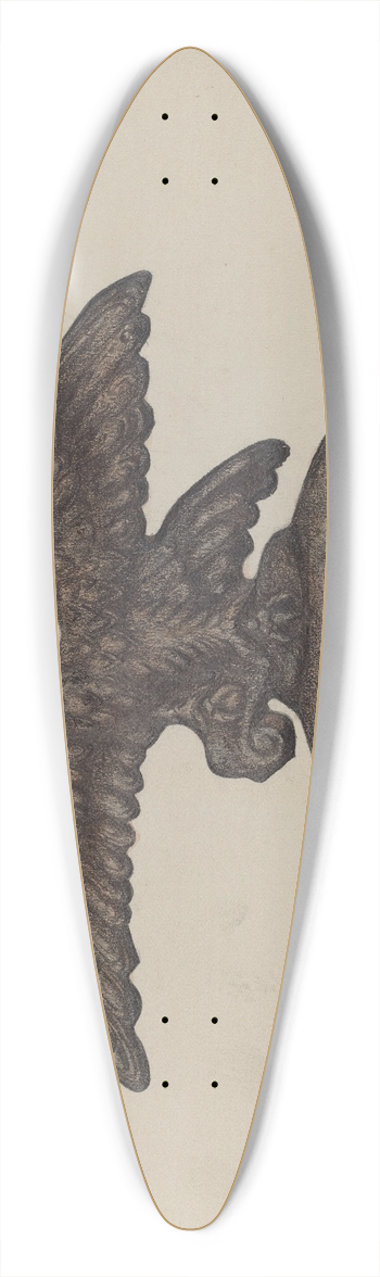 Austin L. Davison - Cast Iron Eagle 39.3 inch art pintail longboard deck