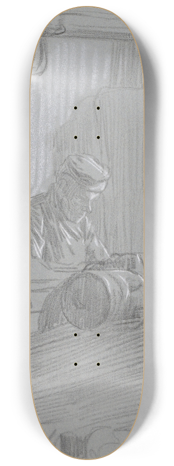 Jan Veth - Arbeider achter een weefgetouw 8.25 inch art skate deck