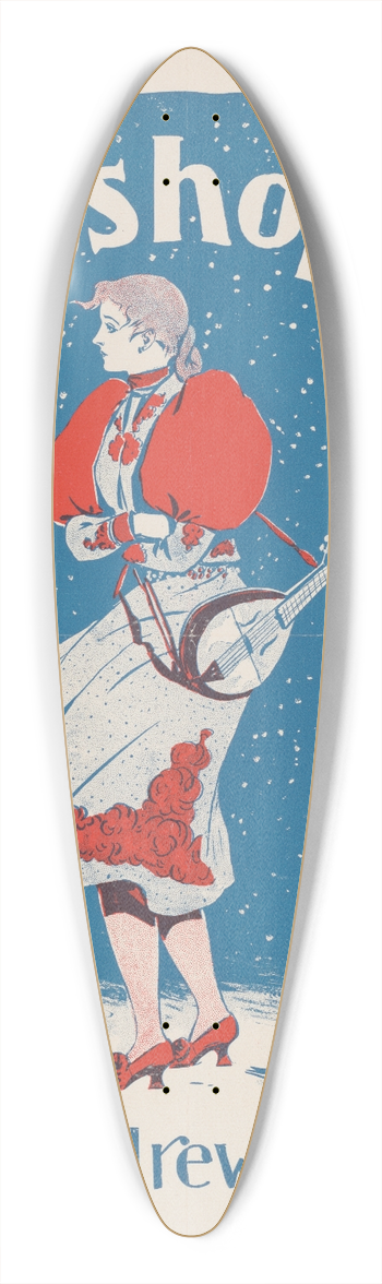 A.W.B. Lincoln - The grasshoppers by Mrs. Andrew Dean 39.3 inch art pintail longboard deck