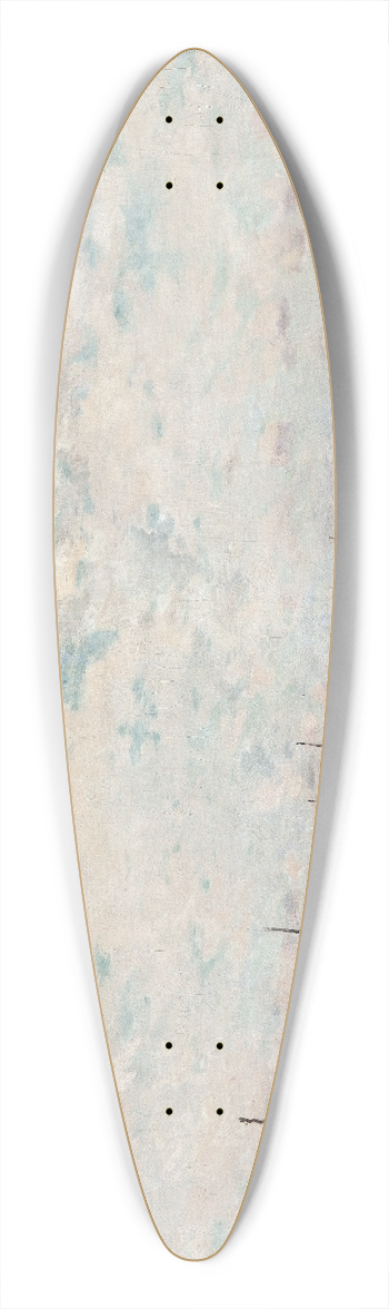 Axel Lindman - The Beach at Villerville, Normandy 39.3 inch art pintail longboard deck