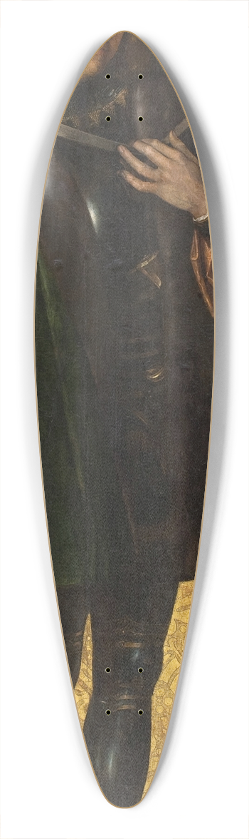 Ayne Bru - Saint Candidus 39.3 inch art pintail longboard deck