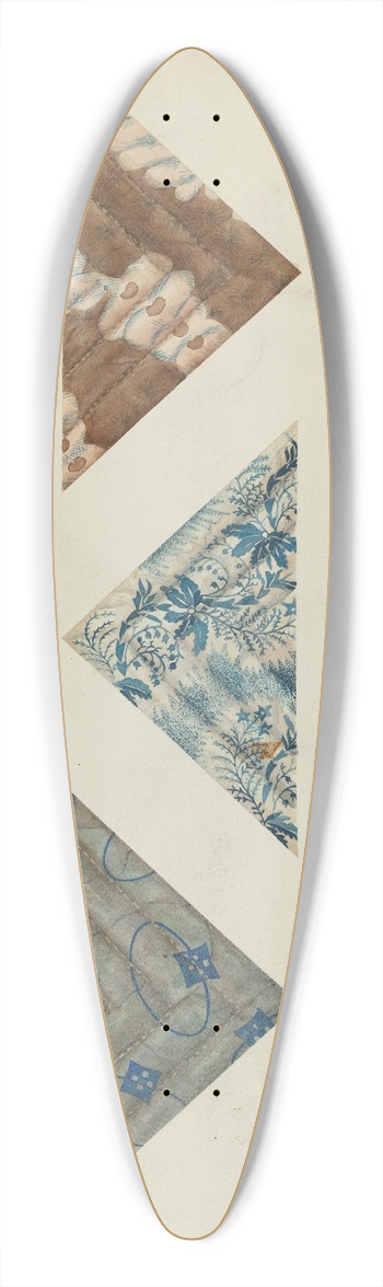 A. Zimet - Patchwork Quilt 39.3 inch art pintail longboard deck