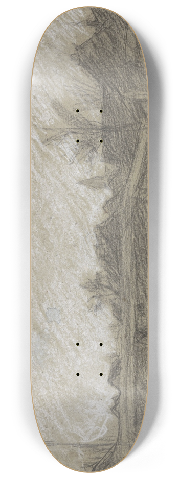 Jan Veth - Gezicht op een dorp 8.25 inch art skate deck