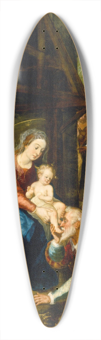 Baltasar de Echave Orio - Adoration of the Magi 39.3 inch art pintail longboard deck